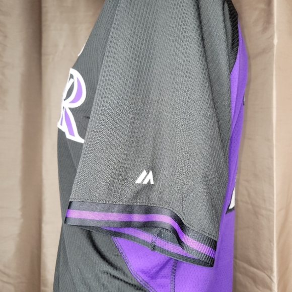 Colorado Rockies MLB Men's Jersey - Size: XL - Purple / Silver - Picture 4 of 11